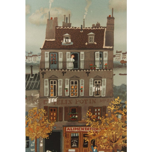 Michel Delacroix 'Marchand de Farine' Framed Numbered Lithograph For Sale In Philadelphia - Image 6 of 18