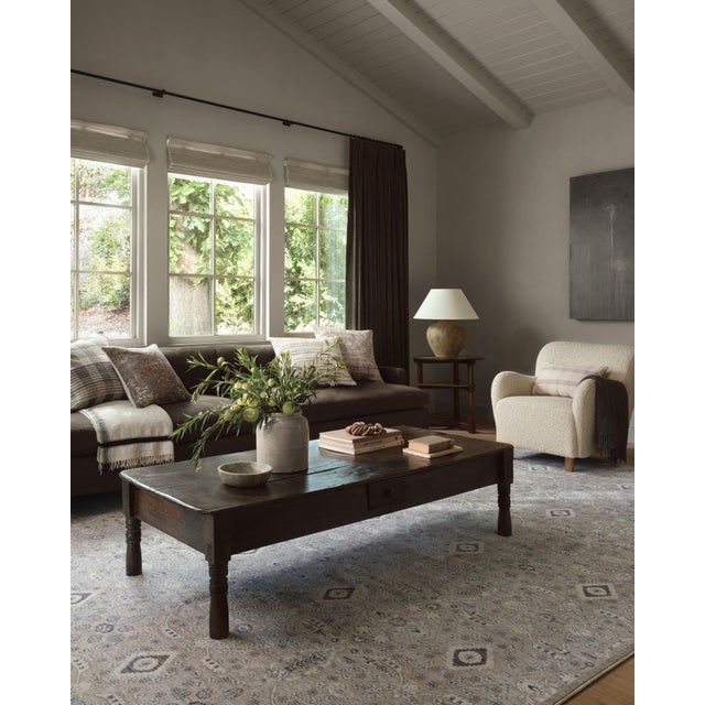 Gray Amber Lewis x Loloi Zuma Silver / Sky 5'-3" x 7'-9" Area Rug For Sale - Image 8 of 8