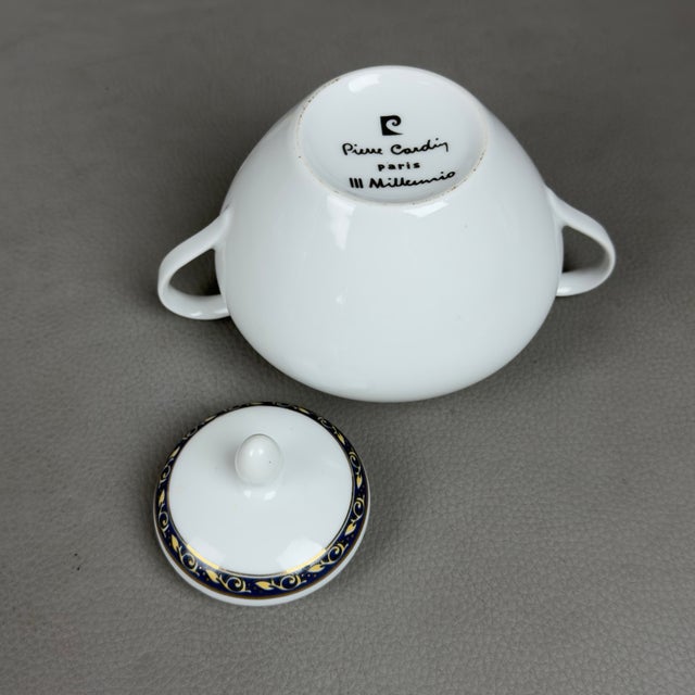 Ceramic Porcelain Tea Set for Twelve People from Pierre Cardin, 1990s, Set of 26 For Sale - Image 7 of 11