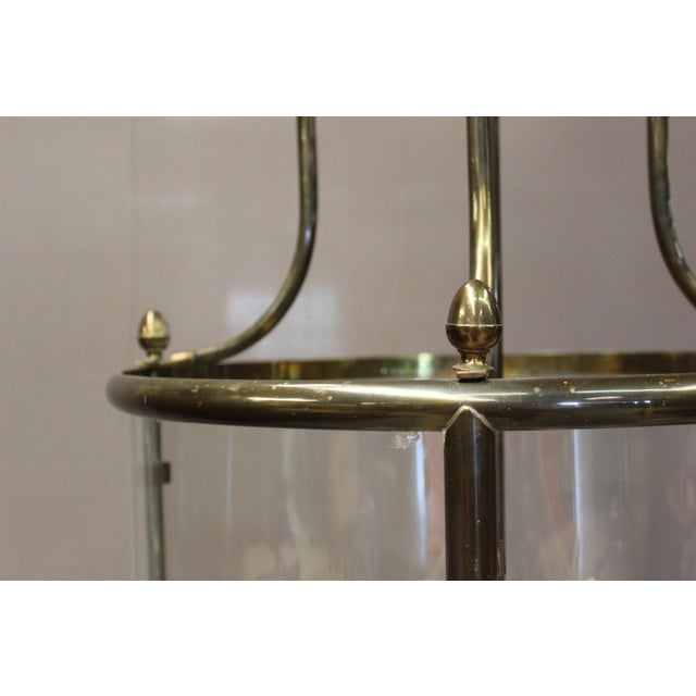 1950s 20th Century Six-Light Brass Lantern, 1950s For Sale - Image 5 of 14