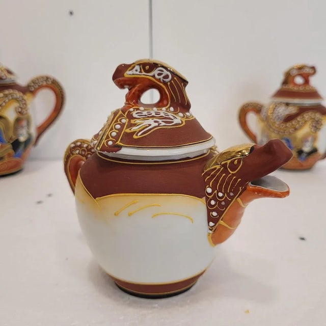 Coffee or Tea Cups in Satsuma Porcelain, 1930s, Set of 15 For Sale - Image 9 of 18