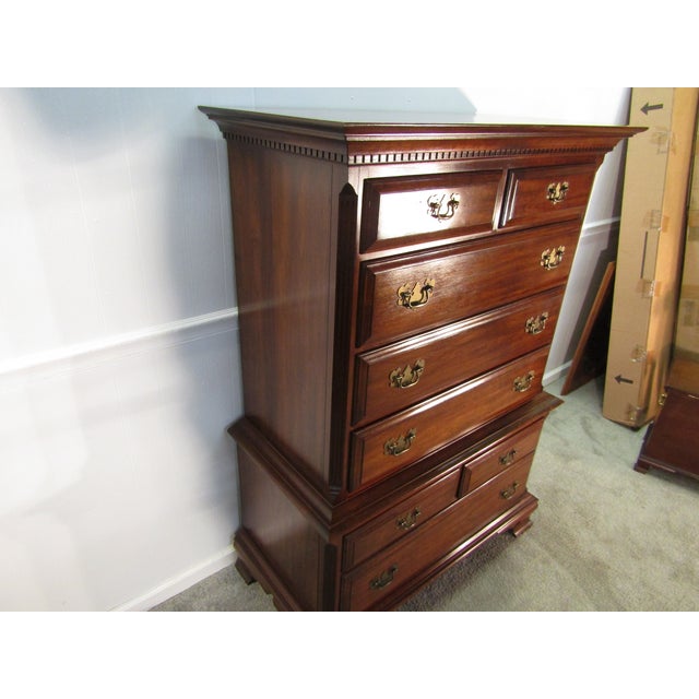 Traditional Pennsylvania House Solid Cherry Chest of Drawers For Sale - Image 3 of 11