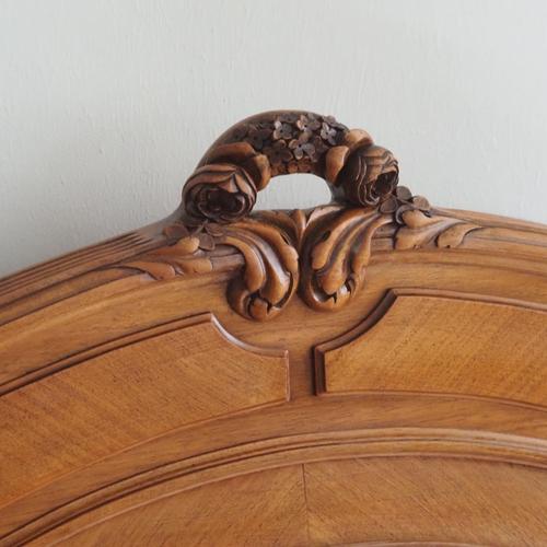 Antique French Louis Philippe Style Bed on Casters, 1890s For Sale - Image 15 of 18