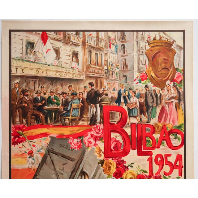 Date: 1954 Size: 9 x 18 inches Artist: Juan Reus and Luis Garcia Campo About this Poster: This unique and colourful poster...
