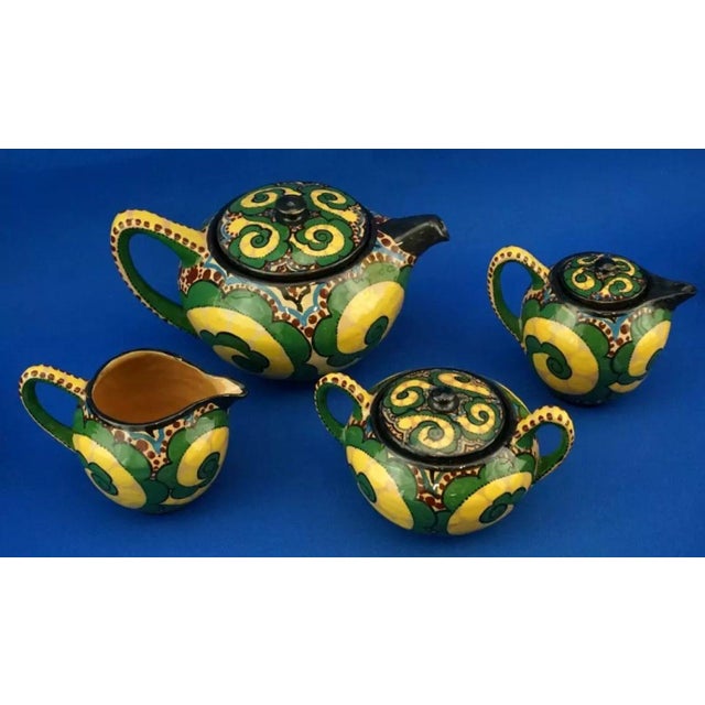 MEASUREMENTS: Teapot: Height: 12.5 cm; Width: 22 cm; Depth: 15.5 cm Coffee Pot: Height: 10 cm; Width: 13 cm; Depth: 9 cm...