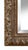 Floral framed beveled mirror with a gesso application over hardwood. new mirrored glass with small bevel. Beautiful frame...