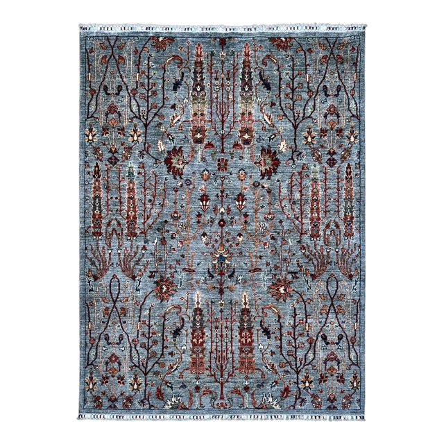 Contemporary Bidjar Tree of Life Hand-Knotted Wool Rug For Sale - Image 6 of 12