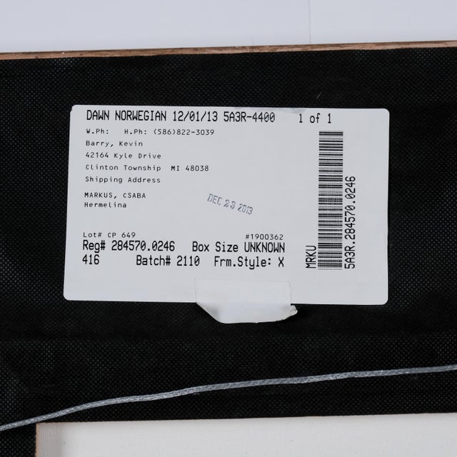 Red Csaba Markus "Hermalina" Hand Signed & Numbered Limited Ed. 11/280 Framed, Filleted and Matted Caldograph For Sale - Image 8 of 9