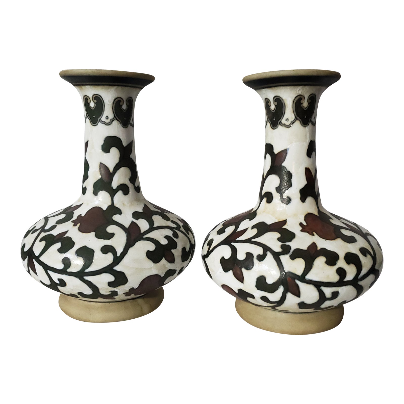 Vintage Ceramic Vases Set of 2 Chairish
