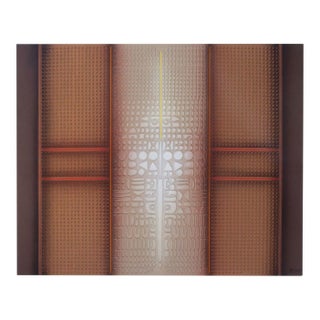 Unique Large Vintage Art Piece in Perforated Bas Relief, 60" X 48" For Sale