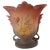 Weller Pottery 1950s Hull Pottery Pink Flower Vase Art Deco Double Handle For Sale - Image 4 of 7