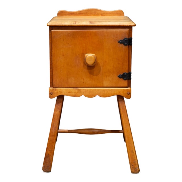 Virginia House Solid Maple Nightstand c.1940 For Sale