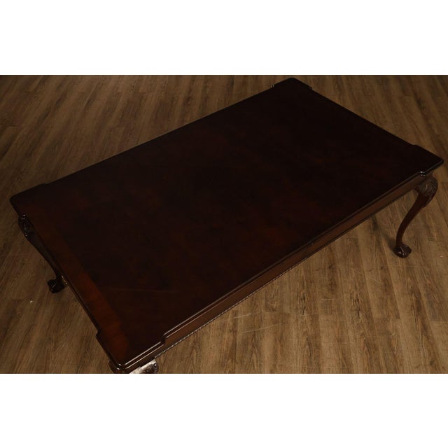 Henredon Rittenhouse Square Collection Chippendale Style Mahogany Expandable Dining Table For Sale In Philadelphia - Image 6 of 18
