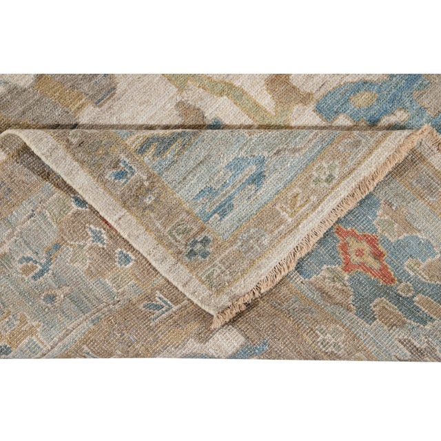 21st Century Modern Sultanabad Wool Rug For Sale - Image 10 of 11