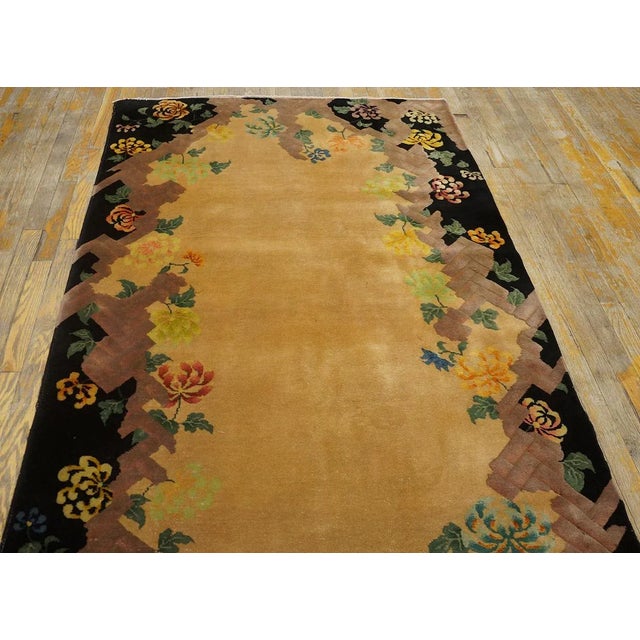 1920s Chinese Art Deco Rug by Nichols Workshop ( 4' x 6'8'' - 122 x 203 ) Small Scatter Size Rugs (4ft x 6.08ft), Circa...