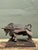 Mid-Century Modern Vintage 1971 Brutalist Torch Cut Steel Bull For Sale - Image 3 of 12