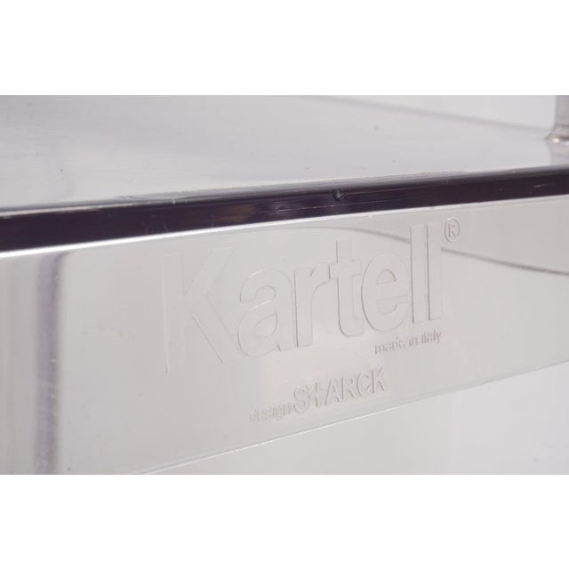 Transparent Kartell One More Stool by Philippe Starck, Set of 4 For Sale - Image 8 of 9
