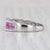 Modern 0.70ctw Rainbow Sapphire Ring 14k White Gold Size 7 Stackable For Sale - Image 3 of 8