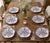 Hand-Painted South African Art Pottery Botanical Pinwheel Plates - Set of 6 For Sale - Image 11 of 12