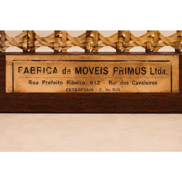 Set of Ten Brazilian Modern Dining Chairs in Rosewood and Cane by Móveis Primus, Brazil, 1960s For Sale - Image 17 of 18