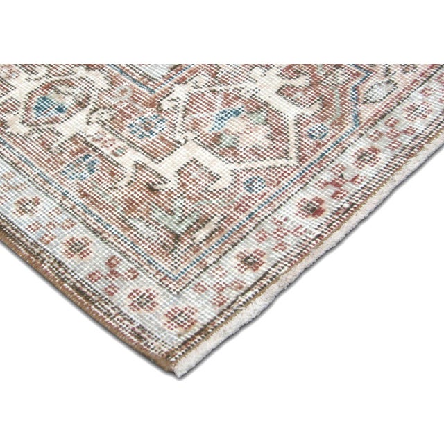 Traditional 1960s Turkish Oushak Rug For Sale - Image 3 of 6