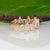 1.9Ct Diamond Band With Pear Lab Grown Diamonds in Solid 14k Gold, Pear Cut, Size 6.75 For Sale In Columbus - Image 6 of 9