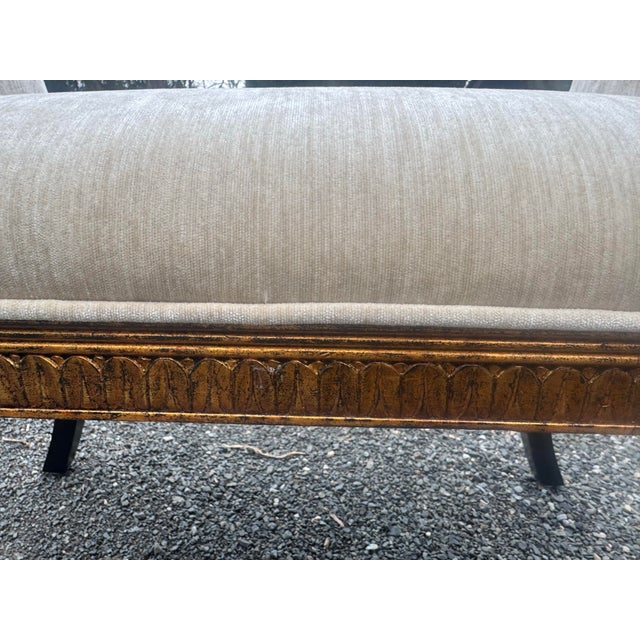 Cream Classic Style Carved Window Bench by Maitland Smith For Sale - Image 8 of 12