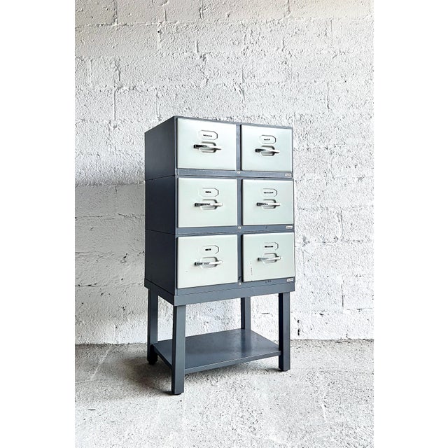 Vintage Archive Cabinet with Drawers from Strafor, 1960s For Sale - Image 16 of 17