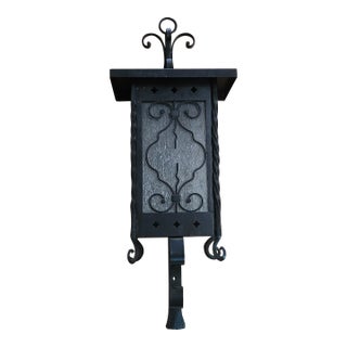 1990s Outdoor Wall Iron Light For Sale