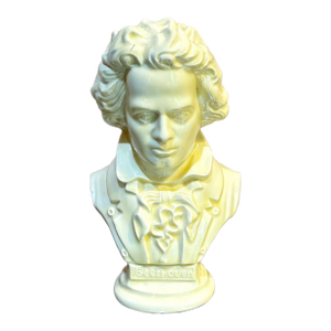 Arnels Cream Ceramic Beethoven Bust