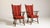 Pair of Dutch Oak Upholstered Armchairs Red France 1970s For Sale In Greensboro - Image 6 of 13