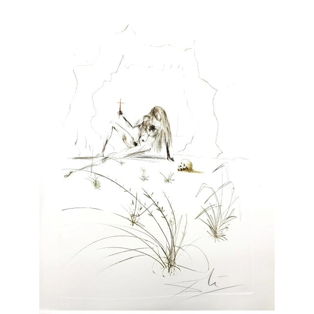 Salvador Dali - Brother Ogrin, The Hermit - Original Etching 1970 For Sale