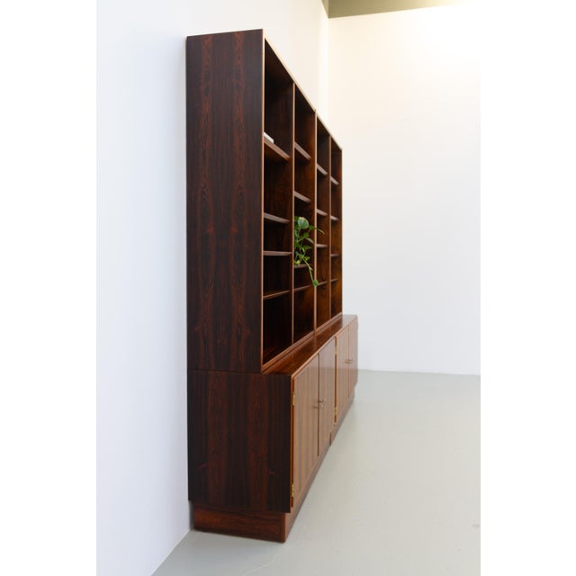 Large Danish Modern Rosewood Bookcase by Carlo Jensen for Hundevad, 1960s For Sale - Image 6 of 18