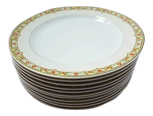 Vintage Vignaud Limoges Made in France Set of 10 Salad Plates