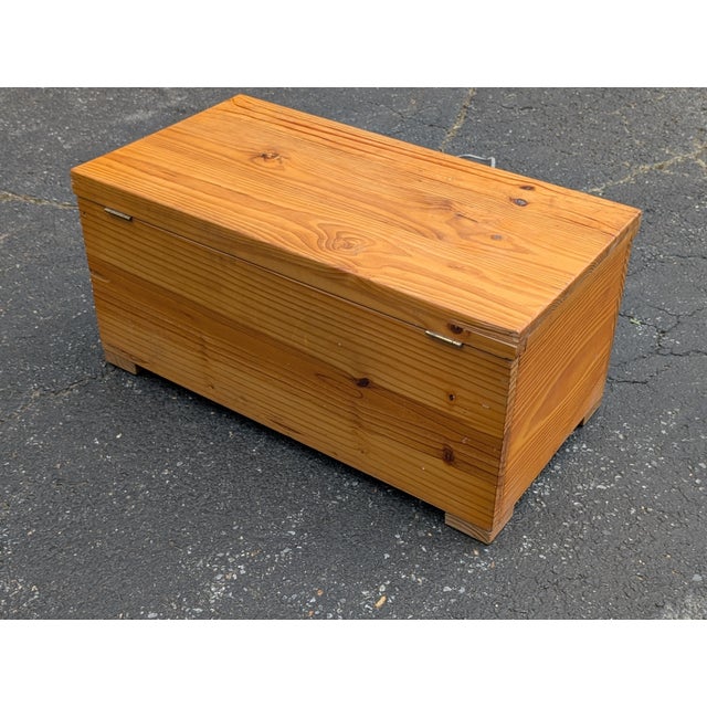 Wood Vintage Cedar Blanket Chest For Sale - Image 7 of 9