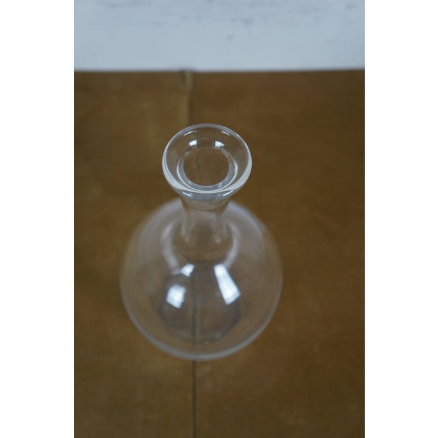 Vintage Baccarat France Clear Crystal Wine Whiskey Liquor Decanter Bottle For Sale - Image 10 of 12