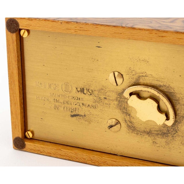 Reuge Music No. 198 Ash Singing Bird Box For Sale - Image 11 of 11