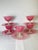 1920s Antique Steuben Carder Pink Rosaline Glass Goblets With Matching Plates - Set of 10 For Sale - Image 12 of 12