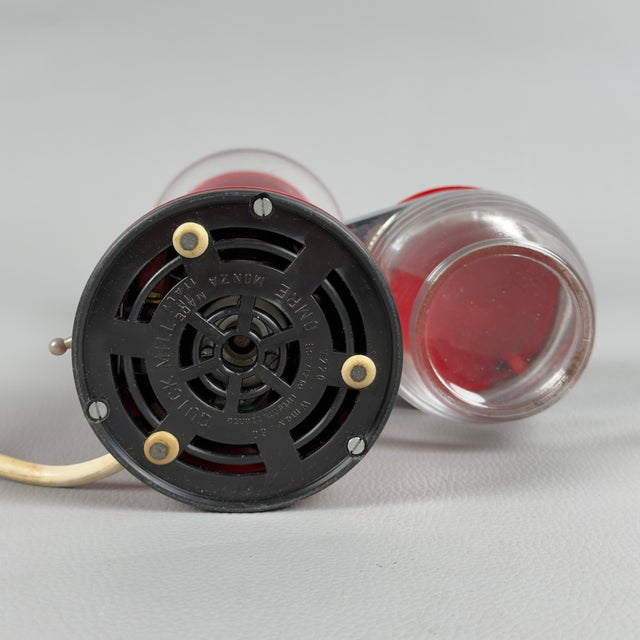 Red Red Electric Glass Coffee Grinder from Quick Mill, 1960s For Sale - Image 8 of 11