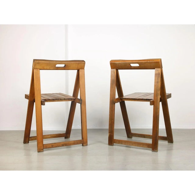 Set of Vintage Trieste Folding Chairs by Aldo Jacober For Sale - Image 13 of 15