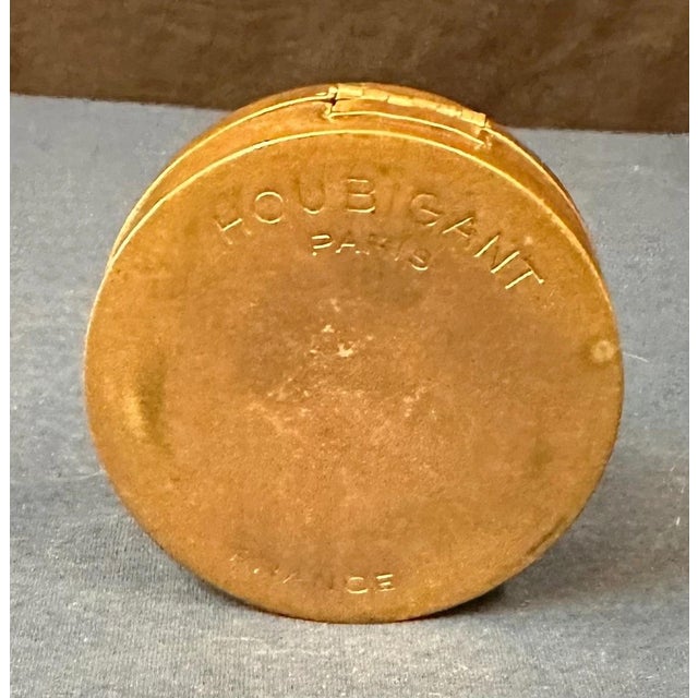 1920s 1920s Houbigant Brass/Enamel Ladies Compact For Sale - Image 5 of 6
