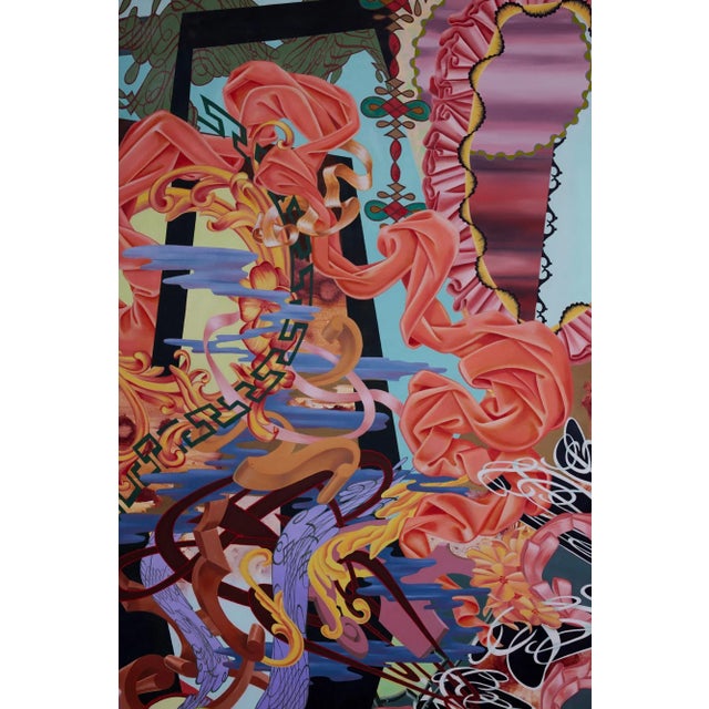 1990s "Challenge to Surrender" Painting by Amy Yoes For Sale - Image 5 of 11