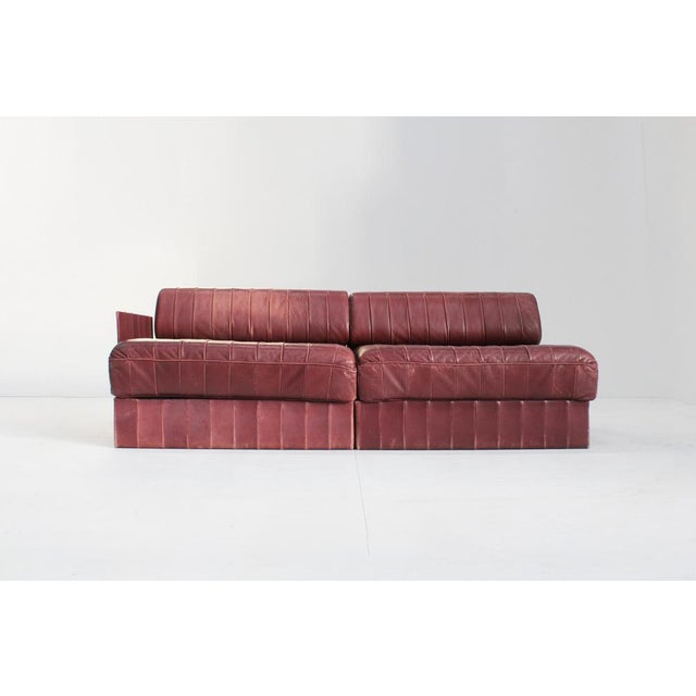 1970s DS 88 Modular Sofa in Patchwork Leather, Switzerland, 1970s, Set of 2 For Sale - Image 5 of 11