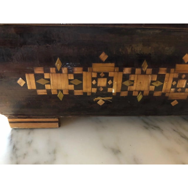 Antique Marquetry Box For Sale - Image 3 of 6