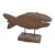 Vintage Carved Weathered Wood Fish For Sale