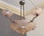 Art Deco Chandelier in Salmon-Colored Sandblasted and Polished Clear Glass from Muller Frères For Sale - Image 15 of 18