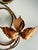 Metal Pair of Vintage Italian Tole Vine Wall Sculptures in Copper & Gold For Sale - Image 7 of 10