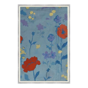 Poppies I Art Print in Silver Frame by Paule Marrot