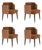 Anita Dining Chairs by Ottiu, Set of 4 For Sale