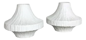 Op Art Porcelain Vases by Heinrich Selb, Germany, 1970s, Set of 2